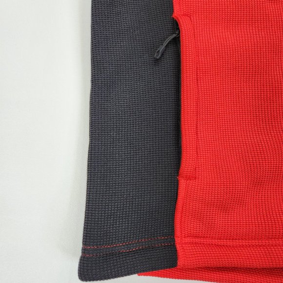 Spyder Heavy Fleece Jacket Mens Small Red and Black Warm - Picture 4 of 5